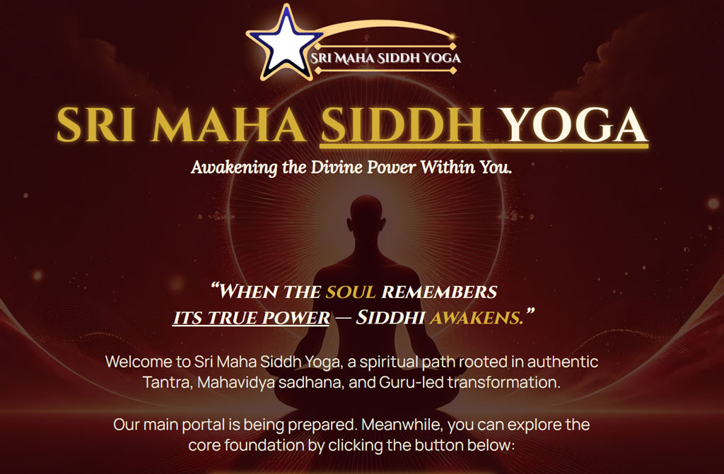 Sri Maha Siddh Yoga WordPress website project